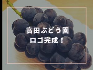 高田ぶどう園のロゴ完成！